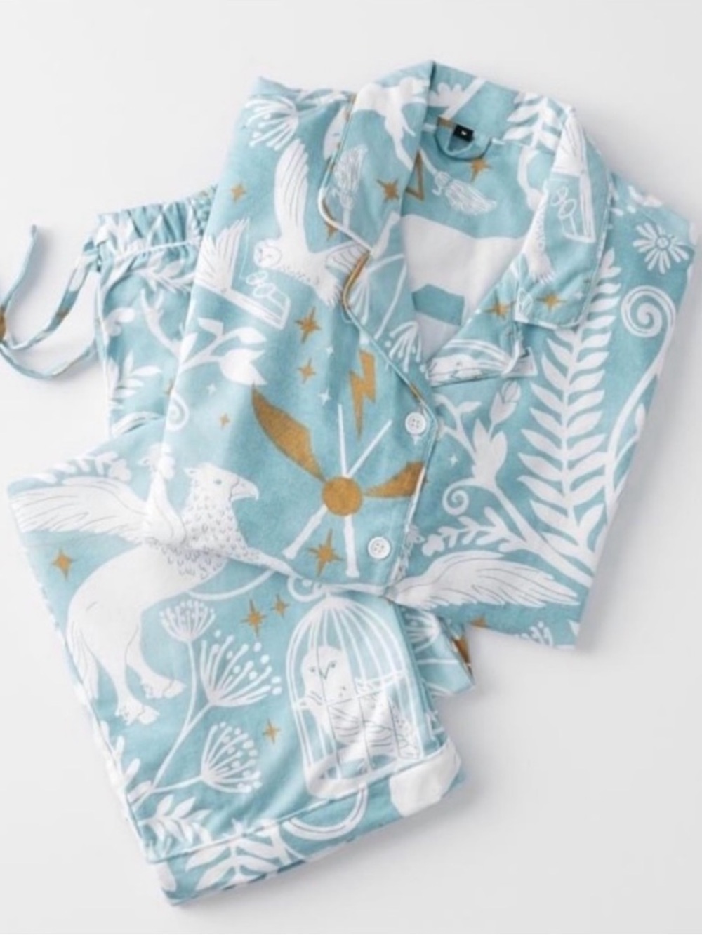 Pottery Barn Teen x Harry Potter Patronus Blue and White Pajama Set
